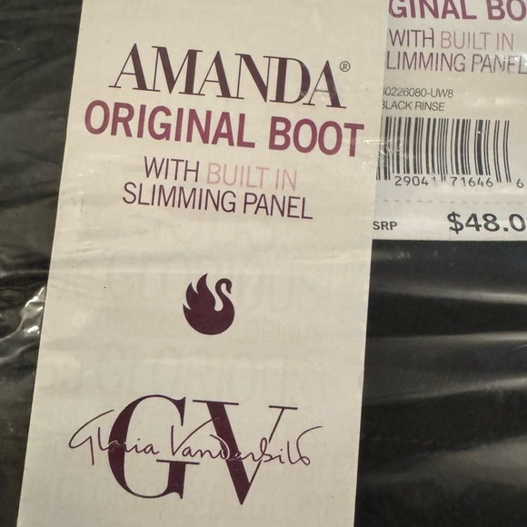 Gloria Vanderbilt Amanda OG Bootcut Jeans with Slimming Panel size 16 - black - Picture 8 of 8